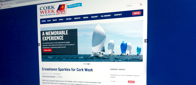 JamJo designs Cork Week website