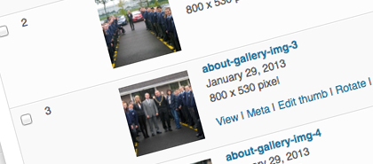 School Web Design Feature - Photo galleries