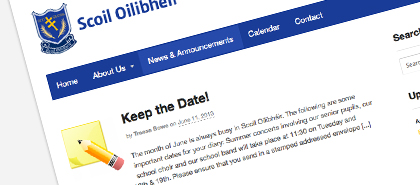 School Web Design Feature - News and Announcements